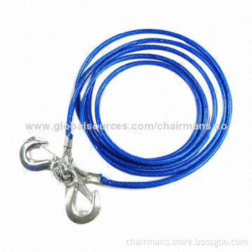 Auto-steel Towing Rope, 1-30-ton, 2-5 Meters, Other Kinds Can be Customized and Available